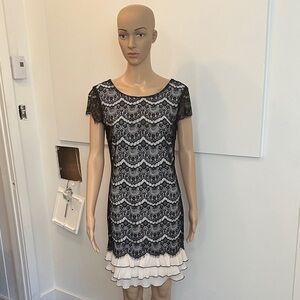 Chic Black Lace Mini Dress